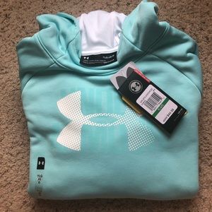 Girls Under Armour Big Logo Fleece Hoodie